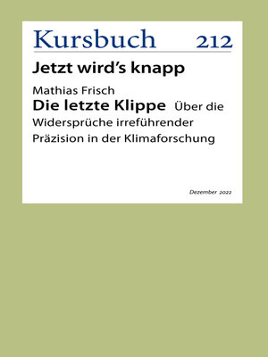 cover image of Die letzte Klippe
